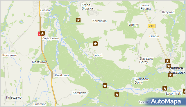 mapa Lubuń, Lubuń na mapie Targeo