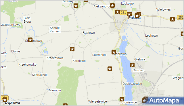 mapa Ludwiniec, Ludwiniec na mapie Targeo