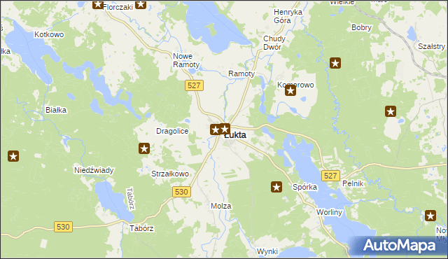 mapa Łukta, Łukta na mapie Targeo