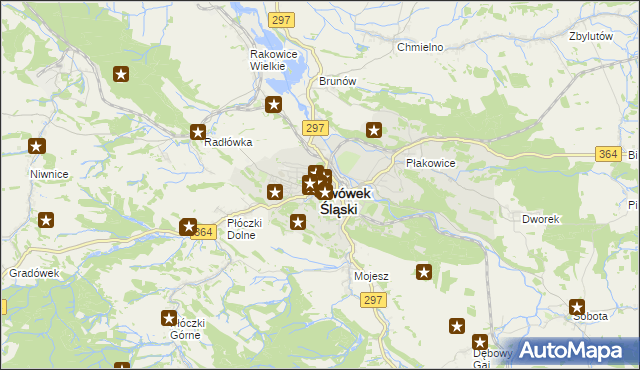 mapa Lwówek Śląski, Lwówek Śląski na mapie Targeo