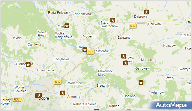 mapa Makówiec Duży, Makówiec Duży na mapie Targeo