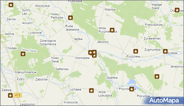 mapa Małyń, Małyń na mapie Targeo