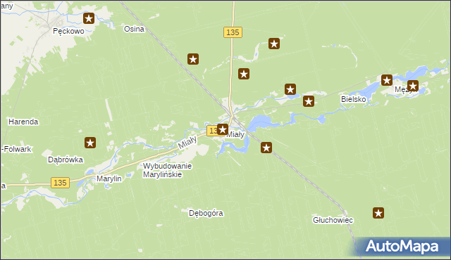 mapa Miały, Miały na mapie Targeo