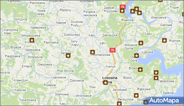 mapa Michalczowa, Michalczowa na mapie Targeo