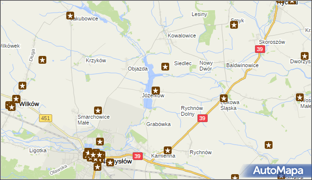 mapa Michalice, Michalice na mapie Targeo