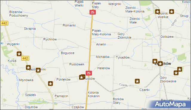 mapa Michałów gmina Żelazków, Michałów gmina Żelazków na mapie Targeo