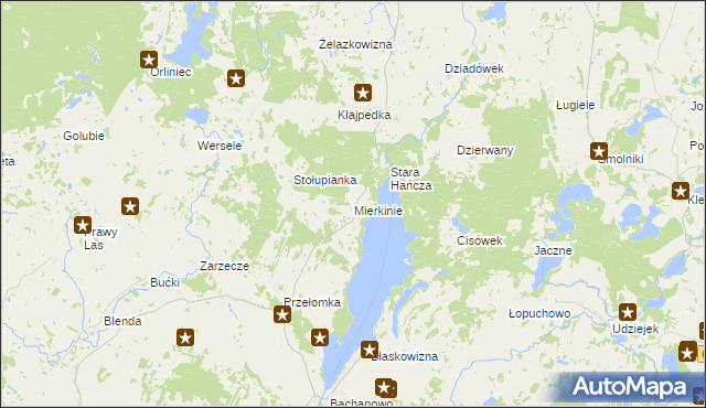 mapa Mierkinie, Mierkinie na mapie Targeo