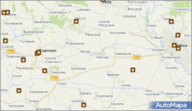 mapa Miernów, Miernów na mapie Targeo