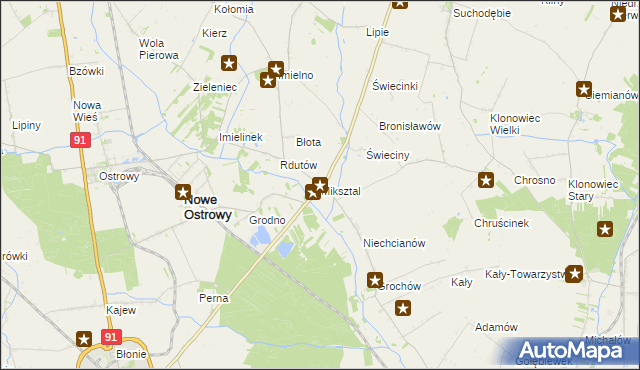 mapa Miksztal, Miksztal na mapie Targeo