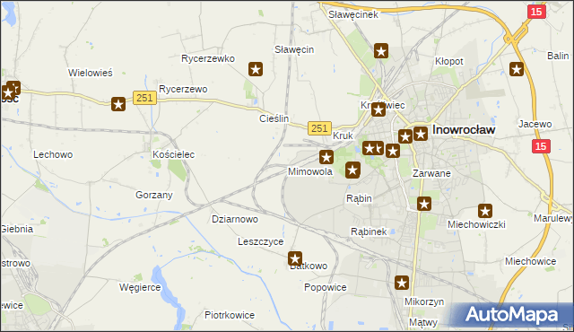 mapa Mimowola, Mimowola na mapie Targeo