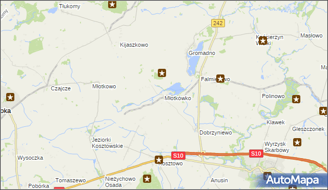 mapa Młotkówko, Młotkówko na mapie Targeo