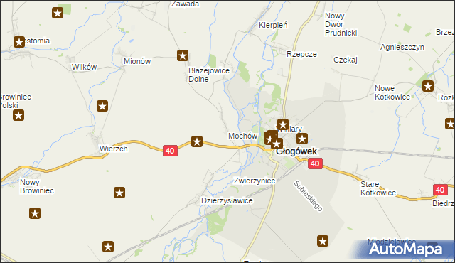 mapa Mochów, Mochów na mapie Targeo