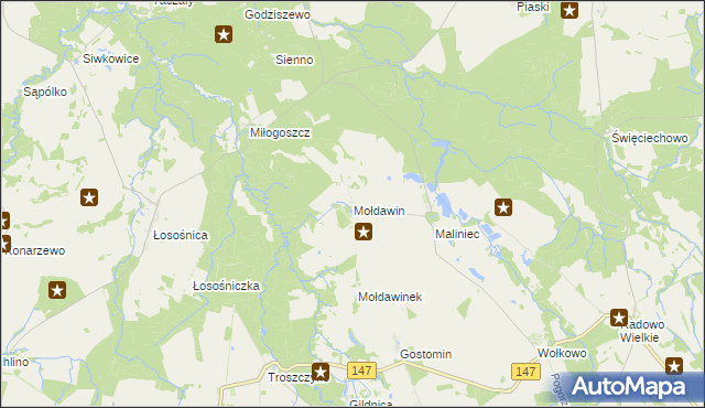 mapa Mołdawin, Mołdawin na mapie Targeo