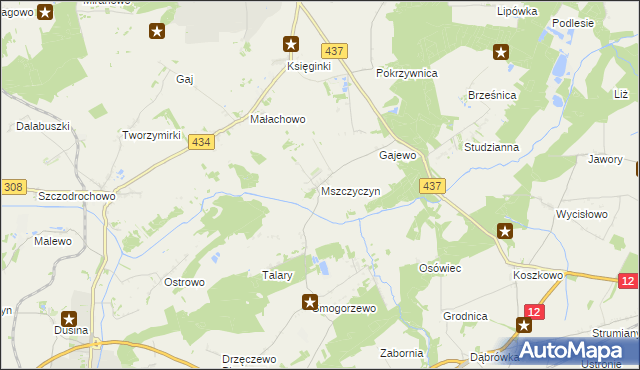 mapa Mszczyczyn, Mszczyczyn na mapie Targeo