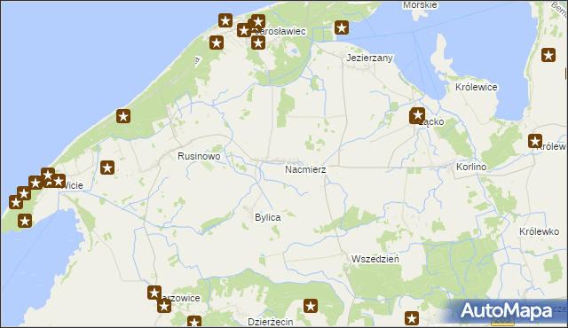 mapa Nacmierz, Nacmierz na mapie Targeo