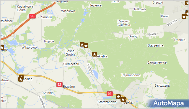 mapa Nekielka, Nekielka na mapie Targeo