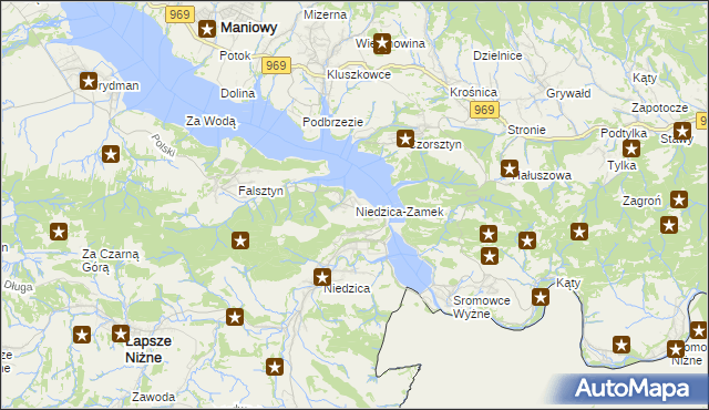 mapa Niedzica-Zamek, Niedzica-Zamek na mapie Targeo