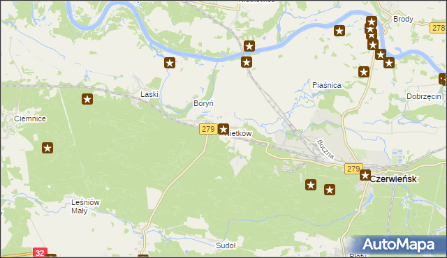 mapa Nietków, Nietków na mapie Targeo