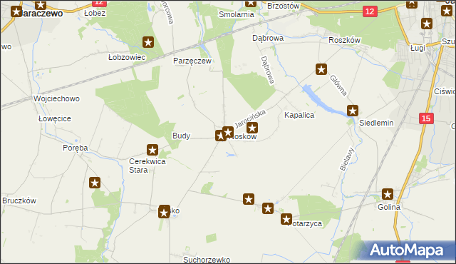 mapa Nosków, Nosków na mapie Targeo