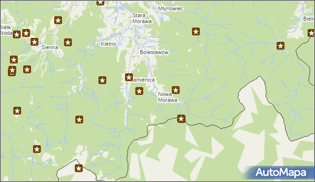 mapa Nowa Morawa, Nowa Morawa na mapie Targeo