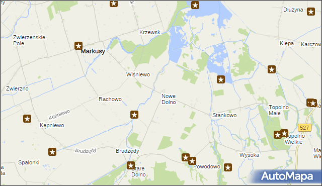 mapa Nowe Dolno, Nowe Dolno na mapie Targeo