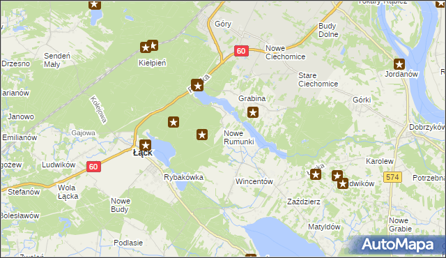 mapa Nowe Rumunki, Nowe Rumunki na mapie Targeo