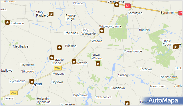 mapa Nowe Witowo, Nowe Witowo na mapie Targeo