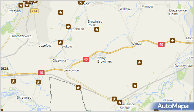 mapa Nowy Browiniec, Nowy Browiniec na mapie Targeo