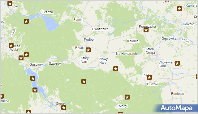 mapa Nowy Nart, Nowy Nart na mapie Targeo