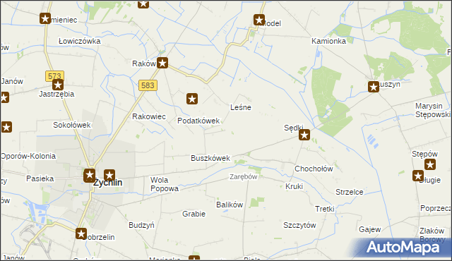 mapa Orątki Górne, Orątki Górne na mapie Targeo