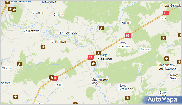 mapa Orzyc, Orzyc na mapie Targeo