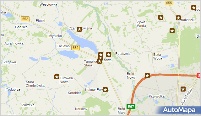 mapa Osowa gmina Suwałki, Osowa gmina Suwałki na mapie Targeo