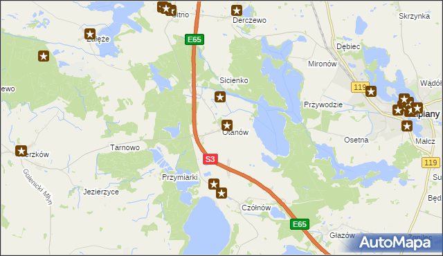 mapa Otanów, Otanów na mapie Targeo