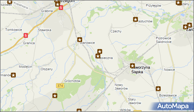 mapa Pasieczna, Pasieczna na mapie Targeo