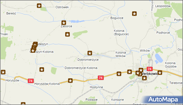 mapa Peresołowice, Peresołowice na mapie Targeo