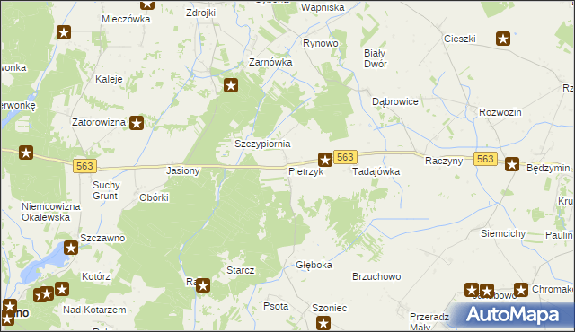 mapa Pietrzyk, Pietrzyk na mapie Targeo