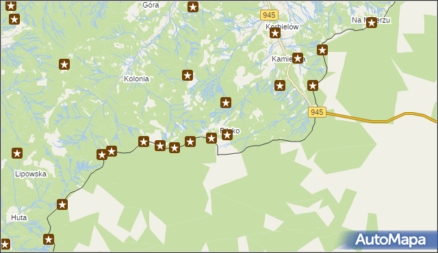 mapa Pilsko gmina Jeleśnia, Pilsko gmina Jeleśnia na mapie Targeo