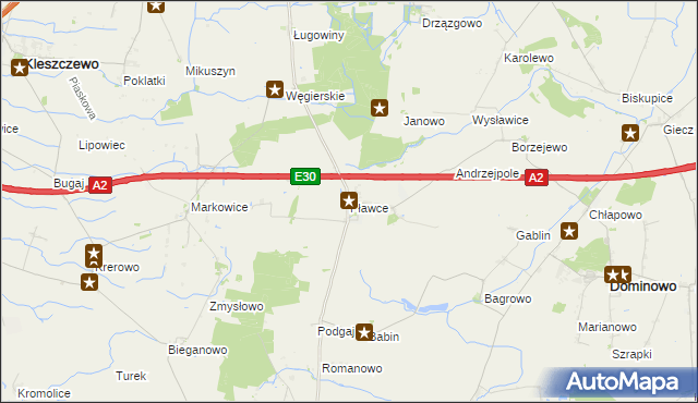 mapa Pławce, Pławce na mapie Targeo