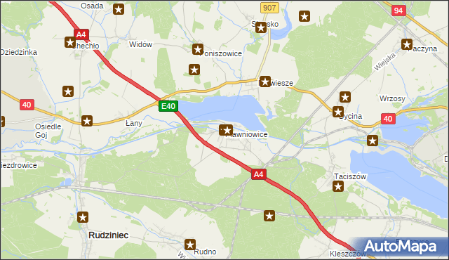 mapa Pławniowice, Pławniowice na mapie Targeo