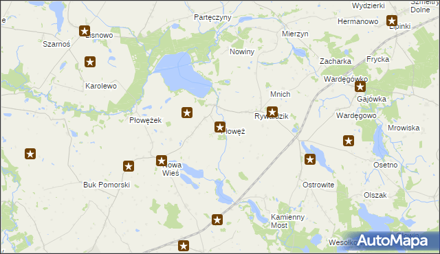 mapa Płowęż, Płowęż na mapie Targeo