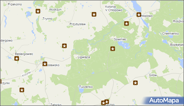 mapa Pluskocin gmina Krzęcin, Pluskocin gmina Krzęcin na mapie Targeo