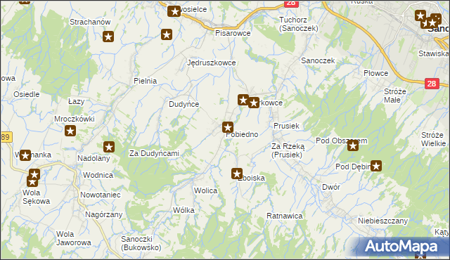 mapa Pobiedno, Pobiedno na mapie Targeo