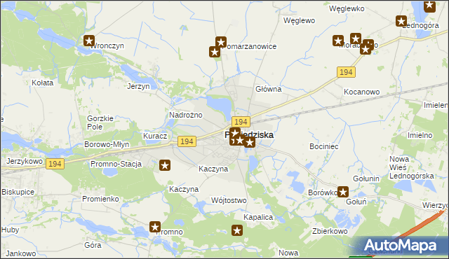 mapa Pobiedziska, Pobiedziska na mapie Targeo