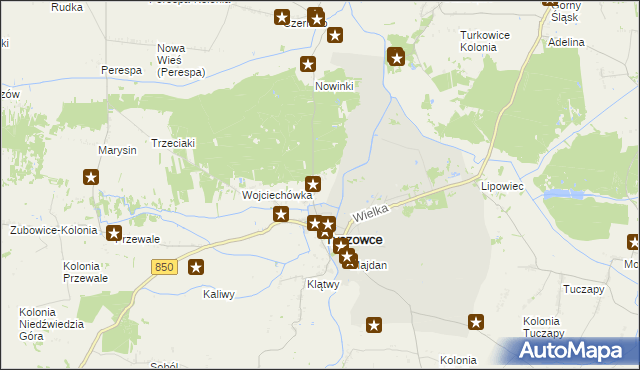 mapa Podbór gmina Tyszowce, Podbór gmina Tyszowce na mapie Targeo