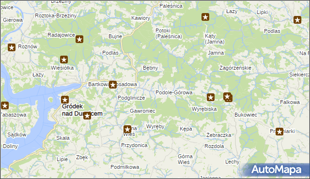 mapa Podole-Górowa, Podole-Górowa na mapie Targeo