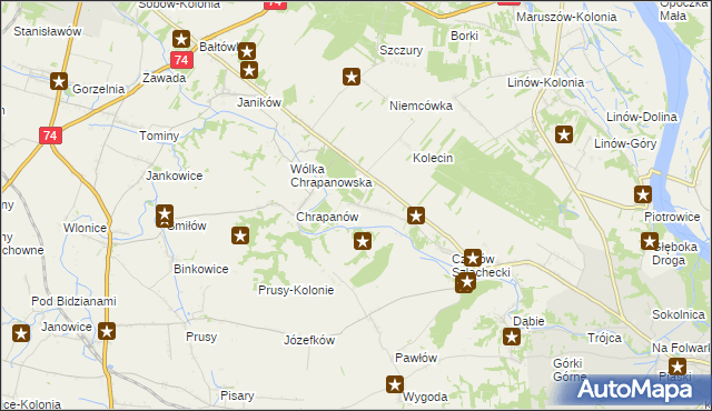 mapa Podszyn, Podszyn na mapie Targeo