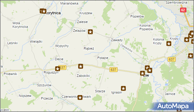 mapa Połazie, Połazie na mapie Targeo