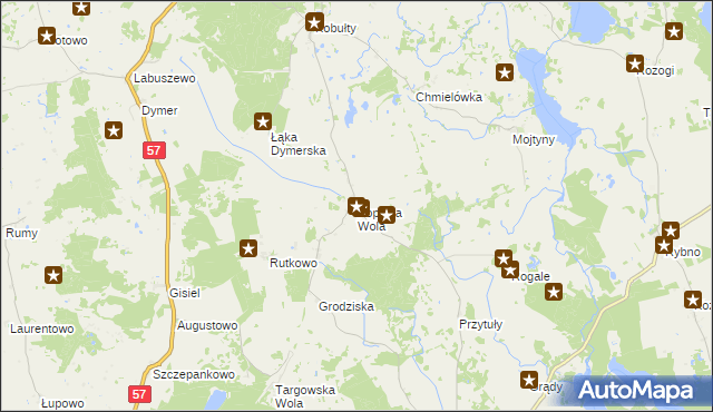 mapa Popowa Wola, Popowa Wola na mapie Targeo