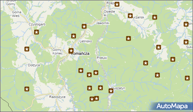 mapa Prełuki, Prełuki na mapie Targeo