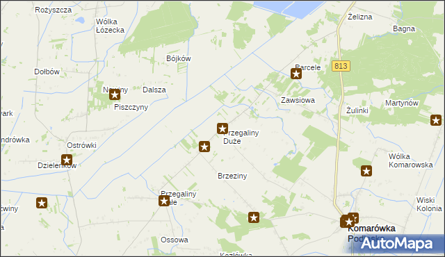 mapa Przegaliny Duże, Przegaliny Duże na mapie Targeo